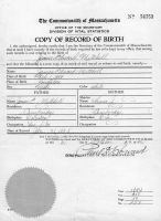 MICTHELL, James Edward, Jr.
Birth Certificate MICTHELL, James Edward, Jr.
Birth Certificate