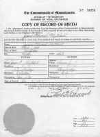 MICTHELL, James Edward, Jr.
Birth Certificate