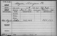 MOYER, Morgan - Civil War Service Card