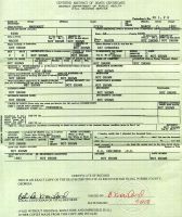 STEIN, Margaret (Schell) Death Certificate
Macon, Bibb, Georgia, USA