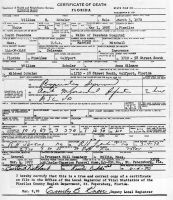 SCHULER, William Henry, Jr. - Death Certificate, 3 Mar 1970
Palms of Pasadena Hospital, Pasadena, Pinellas, Florida 