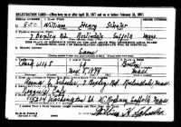 SCHULER, William Sr - World War II Regristration