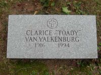 VAN VALKENBURG, Clarice 'Toady' Grave
Highland Rural Cemetery, Jordanville, NY